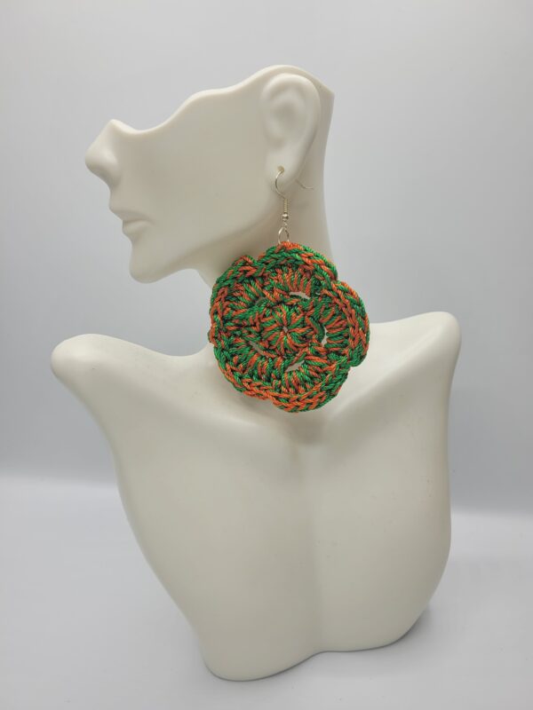 Earrings(Orange & Green)