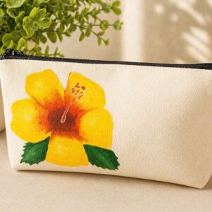 Hand-Painted Cosmetic Bag