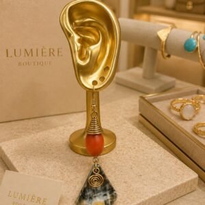 African Brass Earrings